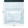 16 x 20 Inch Transparent Courier Polybag with POD Jacket – Heavy Duty Tamper Proof Self Adhesive Shipping Bag