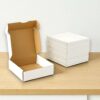 4x4x1.5 Inch White Corrugated Box (3 Ply) – Small Shipping / Ecommerce Packaging Box