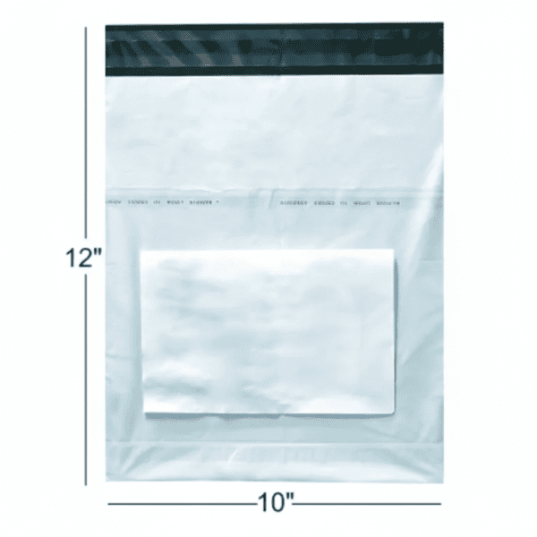 Untitled design (1 10x12 Inch Tamper Proof Courier Polybag | Waterproof Self Adhesive Shipping Bag | POD Jacket | White Poly Mailer for E-commerce Packing