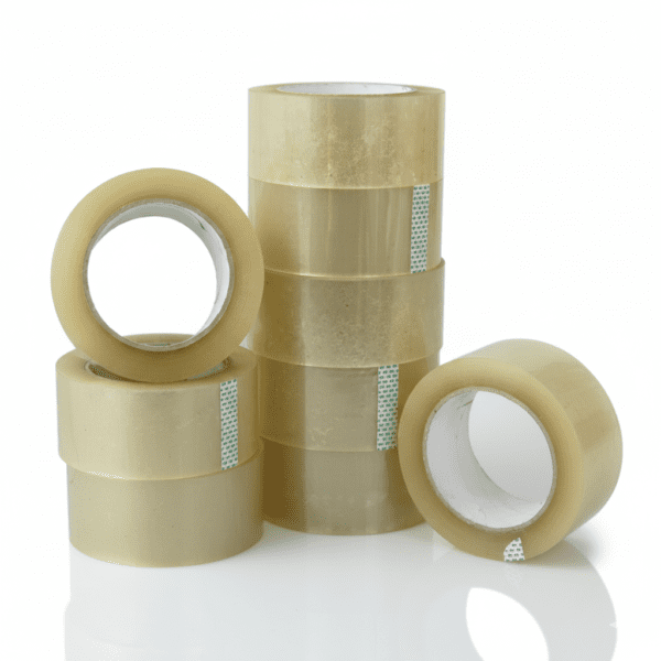 2 Inch Transparent BOPP Packing Tape – 100 Meter Length (Pack of 6 Rolls) | Strong Adhesive Shipping & Carton Sealing Tape