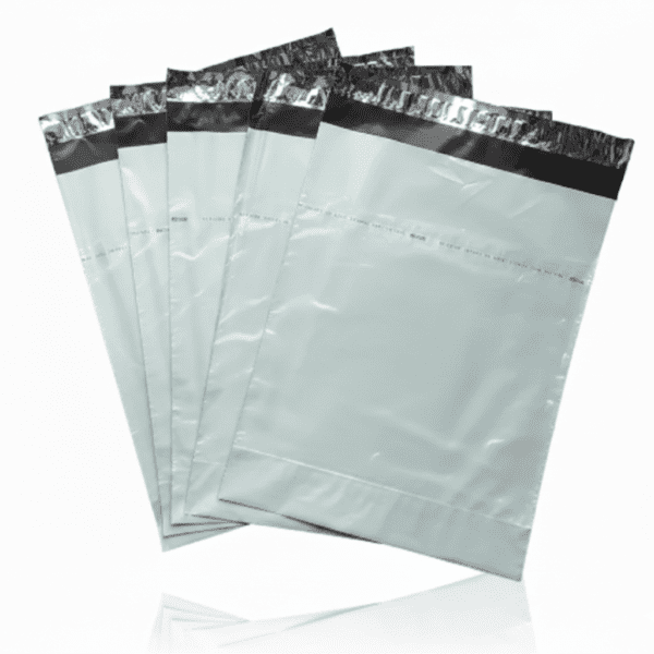 12 x 16 Inch Transparent Courier Polybag with POD Jacket – Tamper Proof Self Adhesive Shipping Bag