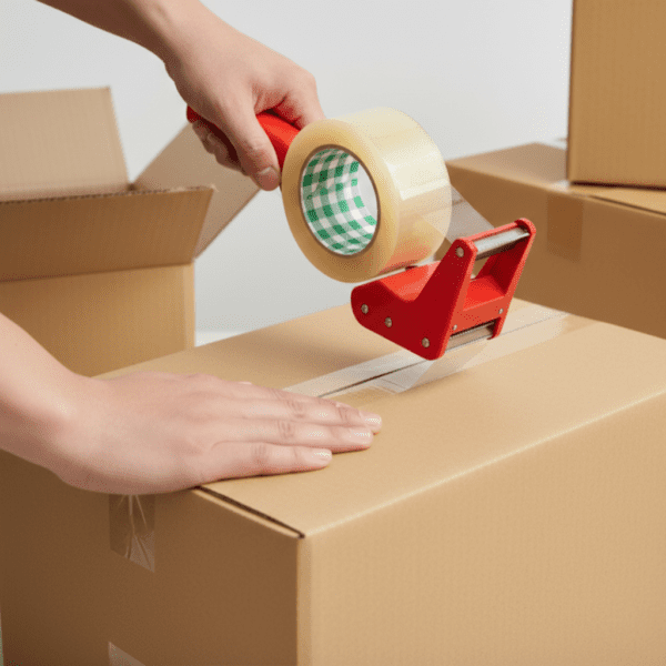 2 Inch Transparent BOPP Packing Tape – 100 Meter Length (Pack of 6 Rolls) | Strong Adhesive Shipping & Carton Sealing Tape