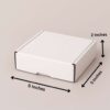 5x5x2 Inch White 3 Ply Corrugated Mailer Box for Shipping & Packaging – E-commerce Packing Box