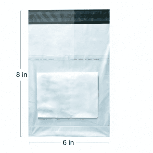 6 x 8 Inch Transparent Courier Polybag with POD Jacket for E-commerce Shipping – Tamper Proof Packing Pouch