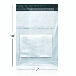 Untitled design (3) 8 x 10 Inch Transparent Courier Polybag with POD Jacket – Tamper Proof Self Adhesive Shipping Pouch
