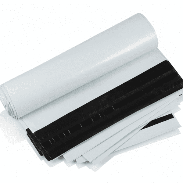 12 x 16 Inch Transparent Courier Polybag with POD Jacket – Tamper Proof Self Adhesive Shipping Bag