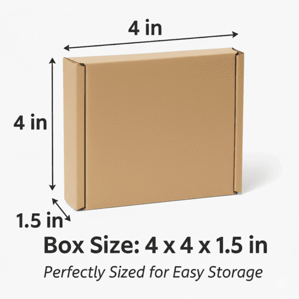 4x4x1.5 Inch 3 Ply Brown Corrugated Shipping Boxes | Durable E-commerce Packaging Mailer Boxes