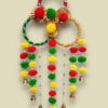 001-Photoroom (1) Handcrafted Festive Hanging Toran with Bells – Multicolor Pom Pom Wall Décor