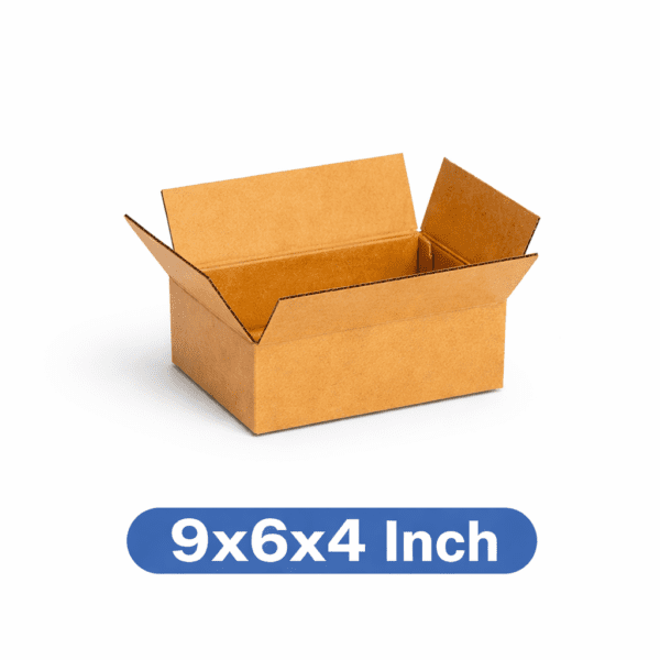 ChatGPT Image Mar 24, 2026, 12_54_17 PM 3 Ply Corrugated Shipping Box 9x6x4 Inch | Heavy Duty Packaging Box for E-commerce, Courier & Storage