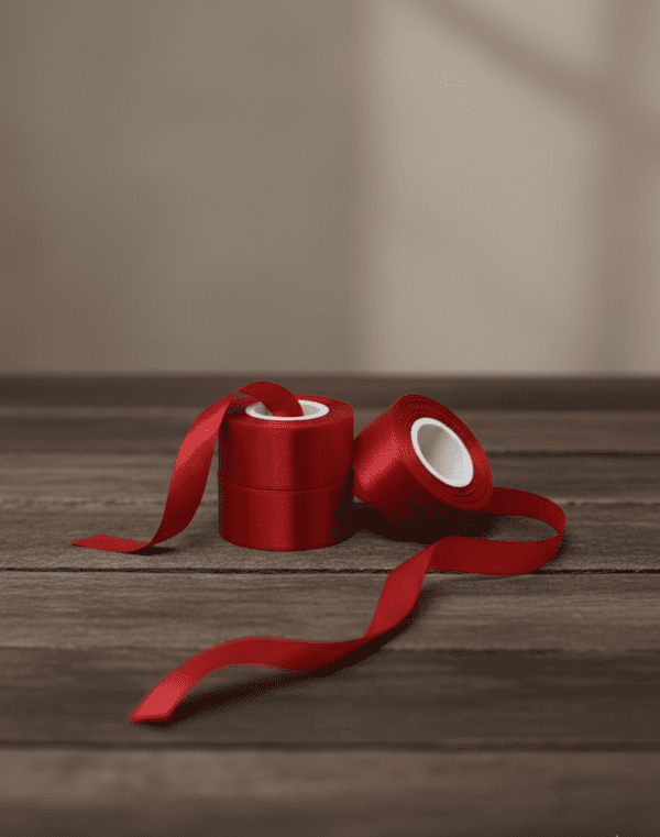 Gemini_Generated_Image_2uholy2uholy2uho Maroon Satin Ribbon Roll – Pack of 3 (1 Inch Width, 10 Meter Each) | Craft & Decoration Ribbon