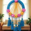 IMG20250708181445-Photoroom Handcrafted Boho Floral Wall Hanging with Tassels – Multicolor Festive Home Décor
