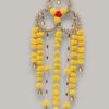 IMG20250708181823-Photoroom (1) Premium Floral Hanging Toran with Bells – Handcrafted Festive Wall Décor (Yellow & Gold)