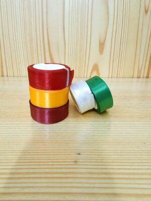 transparent-Photoroom (10) Multicolor Satin Ribbon Roll Set – 1 Inch Width, 10 Meter Each (Pack of 5 Colors) | Craft & Decoration Material
